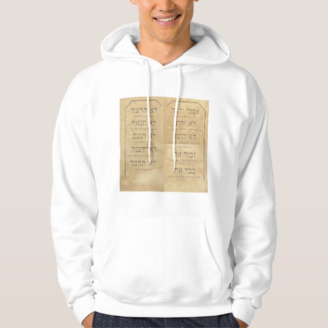 Moletom Dez Mandamentos Hoodie (Frente)