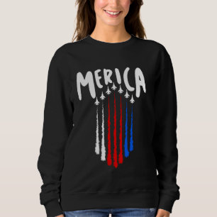 Moletom Dia 4 de julho ou Dia Memorial Vermelho Azul Branc