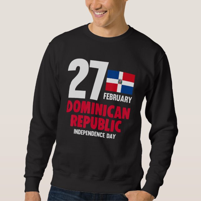 Moletom Dia da Independência do Orgulho Dominicano (Frente)