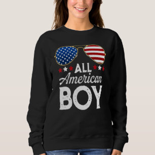 Moletom Dia da Independência dos Meninos Americanos Bandei