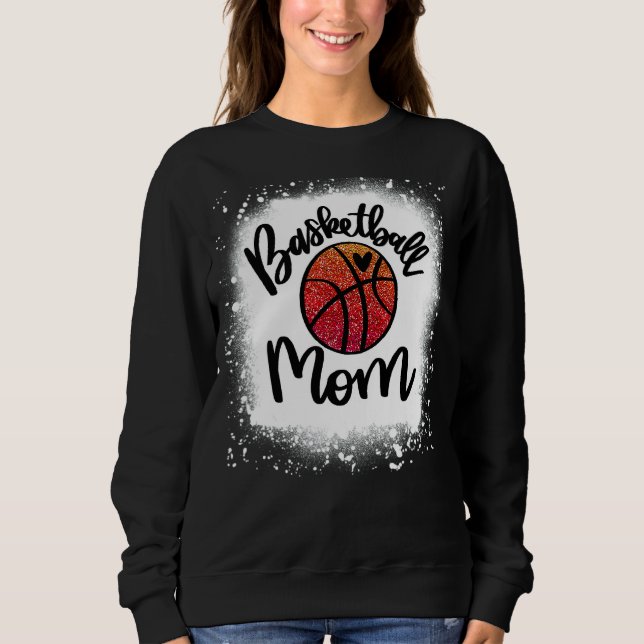 Moletom Dia da Mãe de Basquete Branqueado de Leopardo (Frente)
