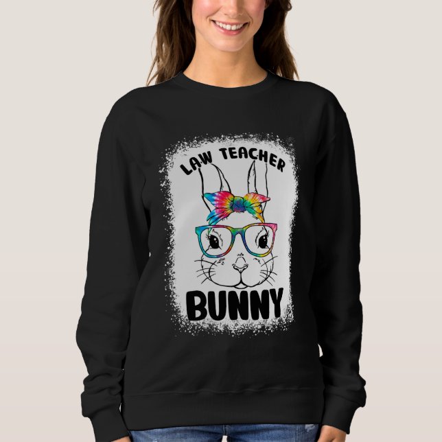 Moletom Dia da Páscoa de Professores de Direito Bunny Face (Frente)
