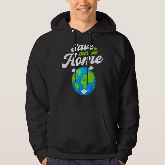 Moletom Dia da Terra Salve Nossa Presente De Conservação D (Frente)