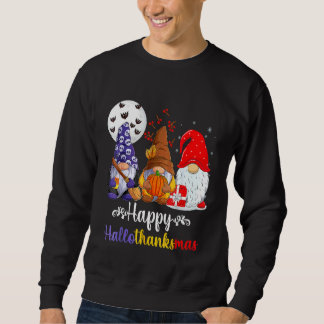 Moletom Dia das Bruxas Ação de Graças Natal Feliz Hallotha