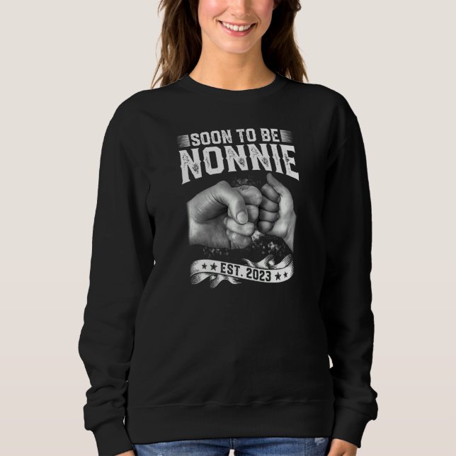Moletom Dia das Mães Mulheres Nova Mamãe Para Ser Não-Niet (Frente)
