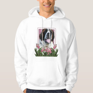 Moletom Dia das mães - tulipas cor-de-rosa - St Bernard -