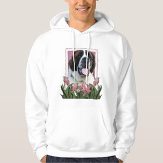 Moletom Dia das mães - tulipas cor-de-rosa - St Bernard -