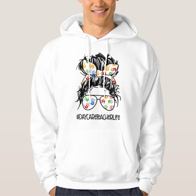 Moletom Dia das Mulheres Professora de Creche Vida Cabelo  (Frente)