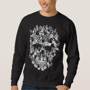 Moletom Dia de as Bruxas engraçado Costume Skull Boston Te