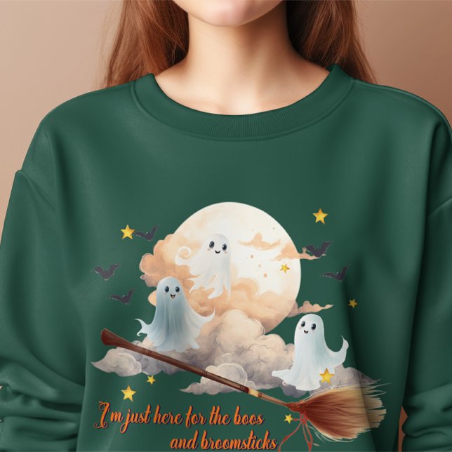 Moletom Dia de as Bruxas engraçado Fantasma Tee, Cute Boo  (Criador carregado)