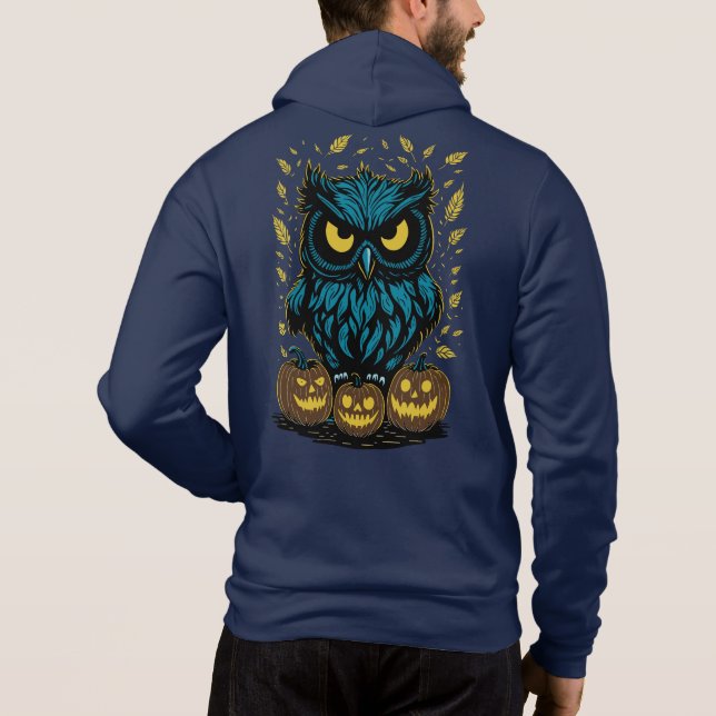 Moletom Dia de as Bruxas engraçado Owl (Verso)