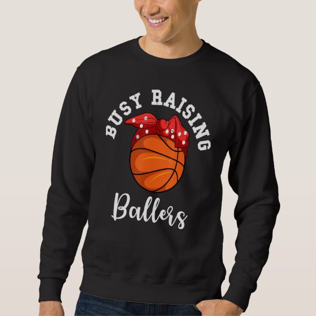 Moletom Dia de as mães de Ballers para Criação de Pilhas d (Frente)