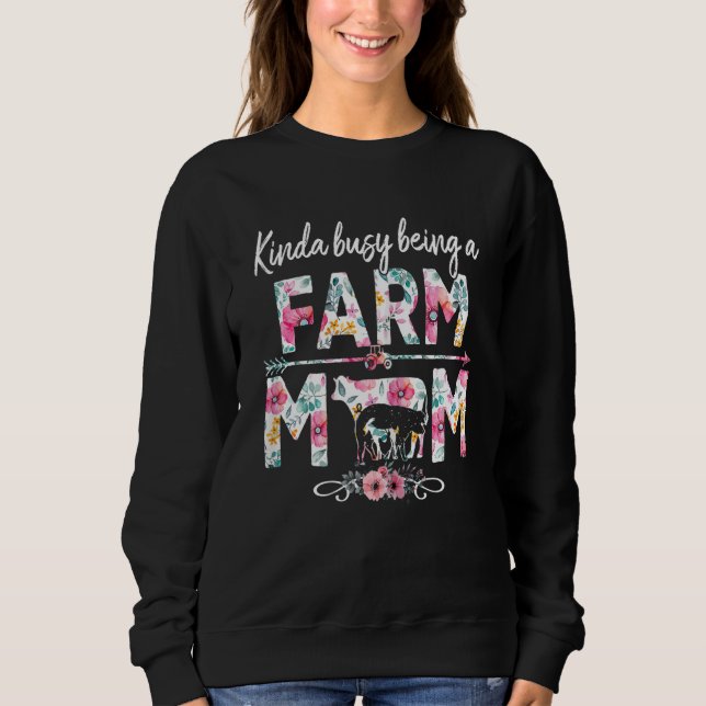 Moletom Dia de as mães De Fazendeiros Meio Ocupado Sendo F (Frente)
