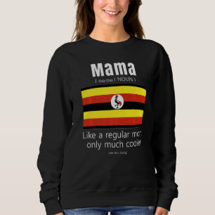 Moletom Dia de as mães de Sinalizador Patriótico do Uganda