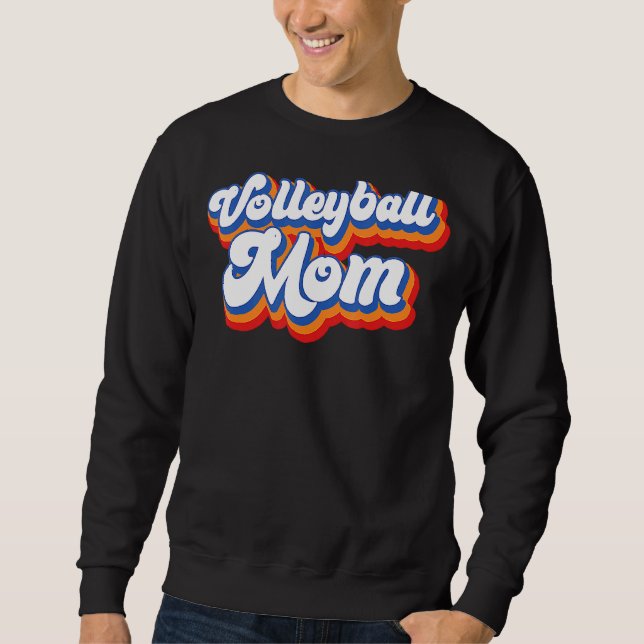 Moletom Dia de as mães de Voleibol Mãe Leopardo Bola Mãe (Frente)