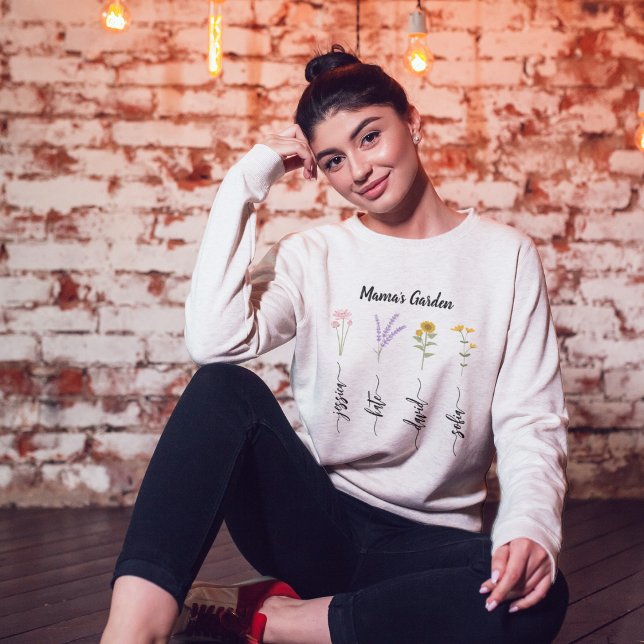 Moletom Dia de as mães do nome das crianças personalizadas (Criador carregado)