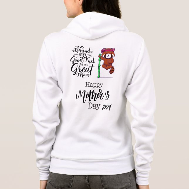 Moletom Dia de as mães do Panda Vermelho 2024. (Verso)