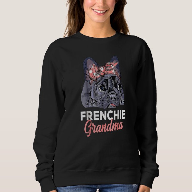 Moletom Dia de as mães francês Buldogue Avó Frenchie (Frente)