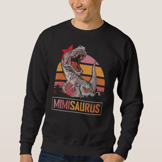 Moletom Dia de as mães Mãe Mimisauro Dinossauro Mimi Rex (Frente)