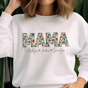 Moletom Dia de as mães Personalizado de Letras W/ Crianças