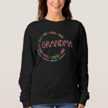 Dia de as mães Personalizado GRANDMA Nana Mimi Gig