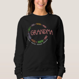 Moletom Dia de as mães Personalizado GRANDMA Nana Mimi Gig
