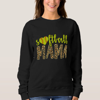 Moletom Dia de as mães Softball Mama Cute Cheetah Esportes