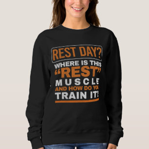 Moletom Dia de Descanso Treino de Academia Fitness Muscula
