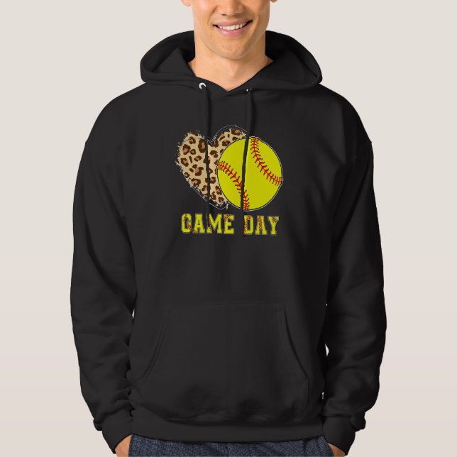 Moletom Dia de Jogo do Softball Levanta a Mãe Motheru2019s (Frente)