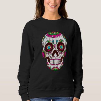 Moletom Dia De Los Muertos Pink Elements Skull Mask Premiu
