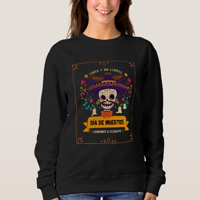 Moletom Dia de muertos - dia do crânio dos mortos (Frente)