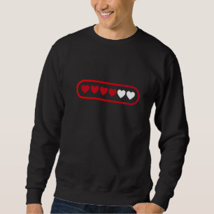 Moletom Dia de os namorados Amor Corações Carregando Desig
