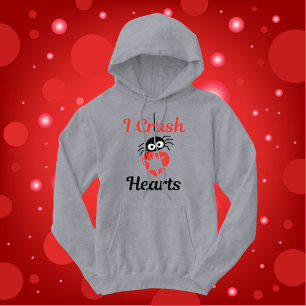 Moletom Dia de os namorados I Crush Hearts, aranha fofa