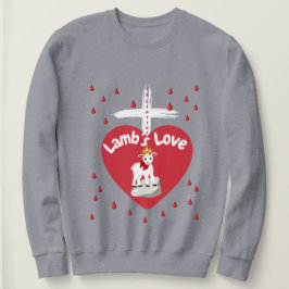 Moletom Dia de os namorados Lamb Love Sweatshirt