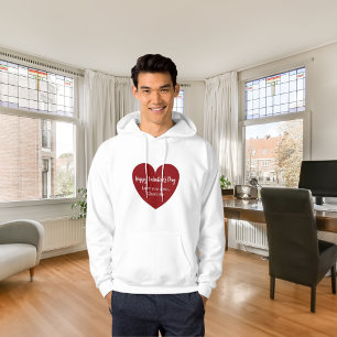 Moletom Dia de os namorados vermelho-branco