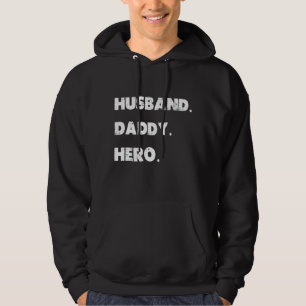 Moletom Dia de os pais Bonito Tee Husband Pai Hero Engraça