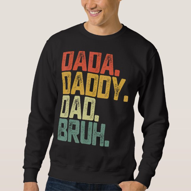Moletom Dia de os pais Dada Pai Bruh (Frente)