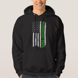 Moletom Dia de os pais de Bandeira Papa-Americano