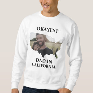 Moletom Dia de os pais de pai Okayest nos EUA personalizad