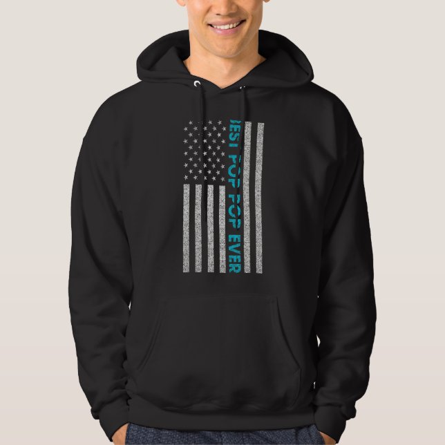 Moletom Dia de os pais De Pop De Menores Bandeira American (Frente)