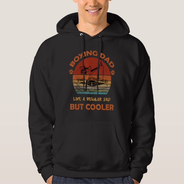 Moletom Dia de os pais do Pai de Boxing Mens Cooler (Frente)