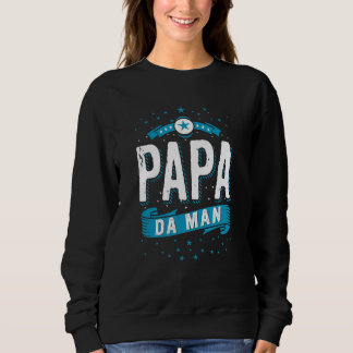 Moletom Dia de os pais Papa Da Man Para Pai Do Pai Pai