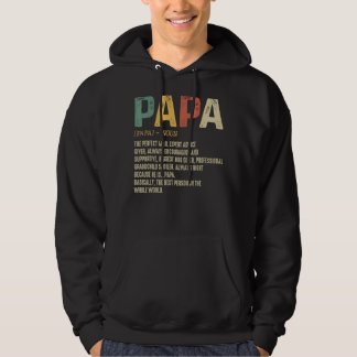 Moletom Dia de os pais Para Homens Pai Definição Vovô