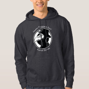 Moletom Dia de os pais Peste Médica Bird Mask B/W Steampun