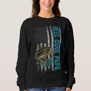 Moletom Dia de os pais Reel Legal Papa Fish American Fl