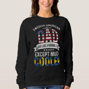 Moletom Dia de os pais Sueco-Americano Papa País Swed
