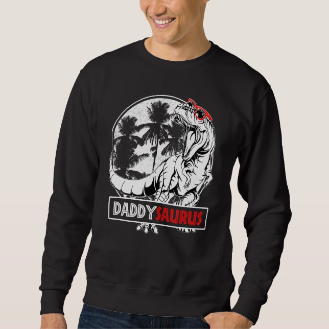Moletom Dia de os pais Surus Pai Daddysaurus Rex Dinosaur (Frente)