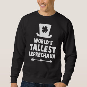 Moletom Dia de Patrick do Worldu2019s Mais Alto Leprechaun