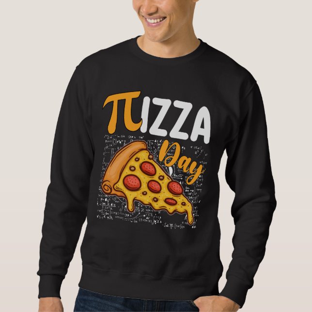 Moletom Dia de Pizza Pi Amantes da Matemática Matemática (Frente)