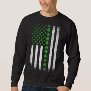 Moletom Dia de São Patrício American Flag Ireland Vintage